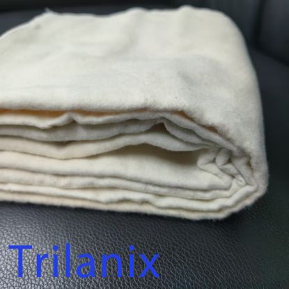 Picture of Trilanix Cotton fabrics Unbleached Muslin Linen Fabric by The Yard,6oz Medium Weight Draping Fabrics Suitable for for Sewing Material Apparel Cloth Quilting Draping